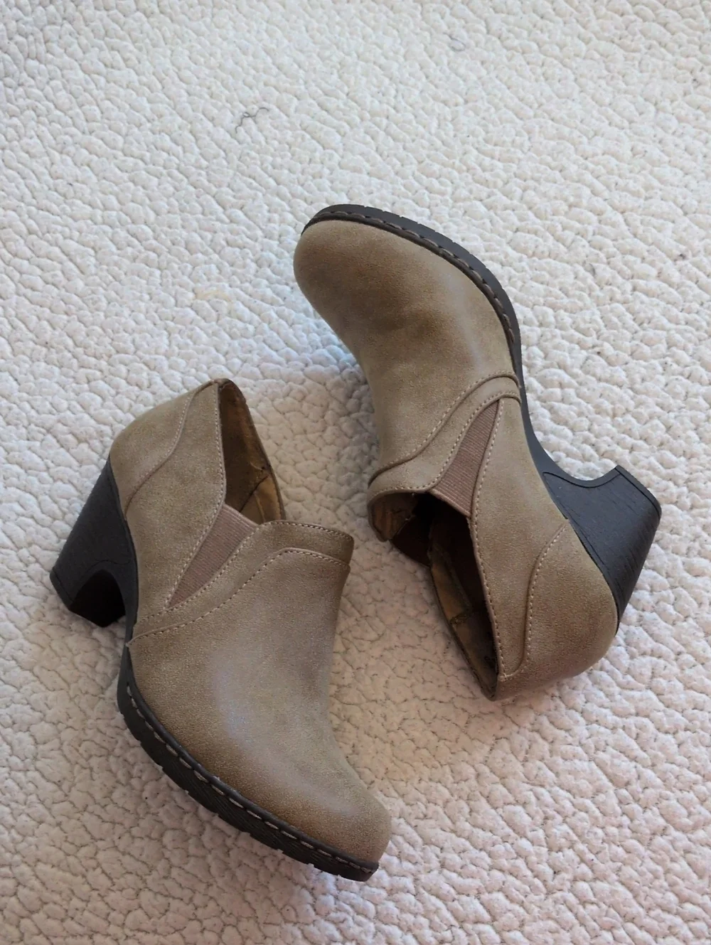 Croft & Barrow Ortholite Minimalist Genuine Leather Comfort Ankle Boots Preppy